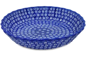 10" Fluted Pie Dish - Azul Garden