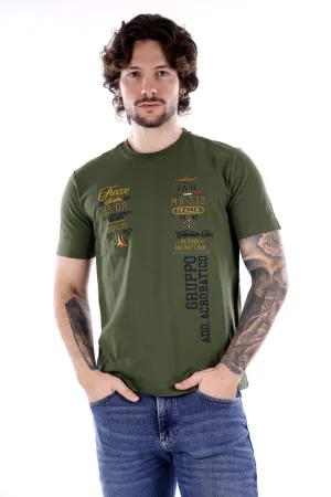 Aeronautica Militare T-shirt Verde Da Uomo