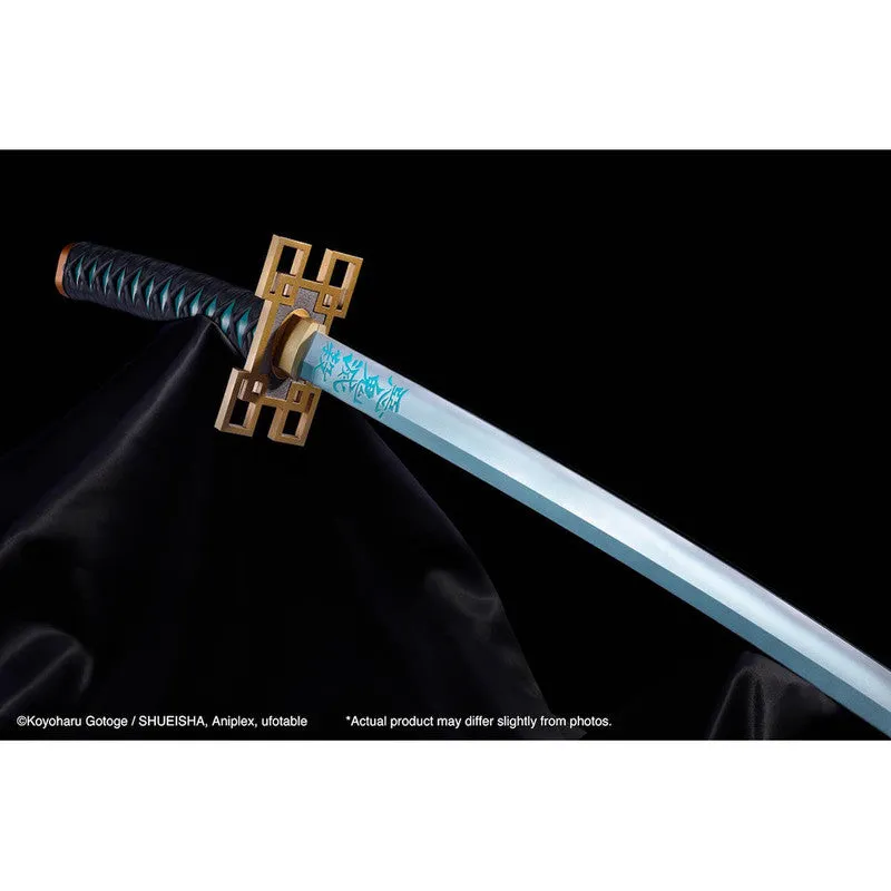 Bandai Prop Replica Tamashii Nations Nichirin Sword Muichiro Tokito Escala 1:1 Demon Slayer: Kimetsu No Yaiba