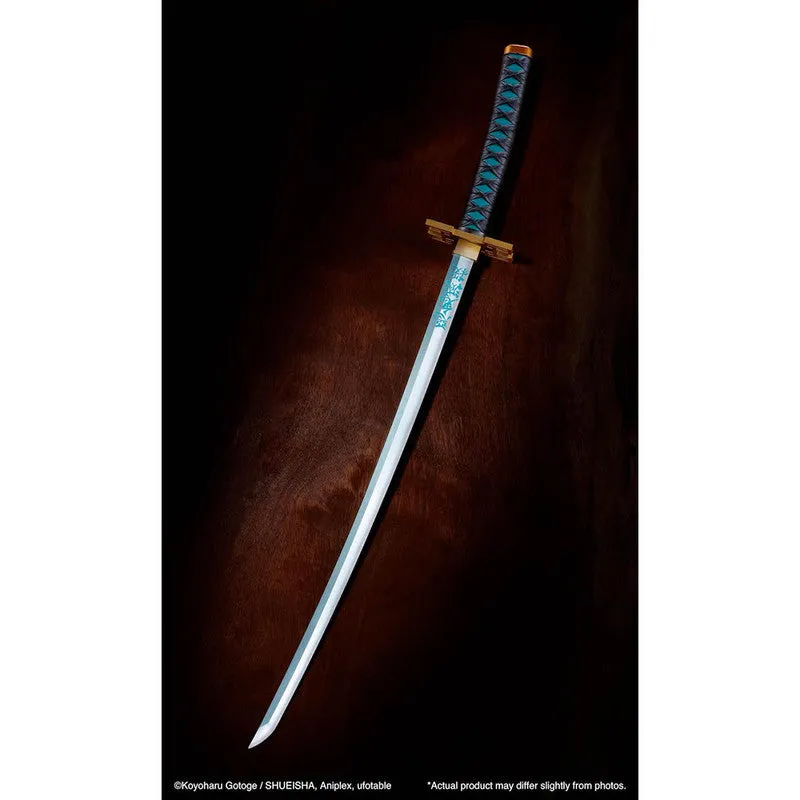 Bandai Prop Replica Tamashii Nations Nichirin Sword Muichiro Tokito Escala 1:1 Demon Slayer: Kimetsu No Yaiba