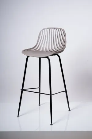 Chic Bar Stool Chair- Taupe