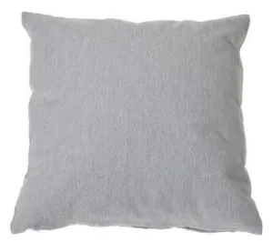 Coussin 18 po x 18 po chambray gris pâle