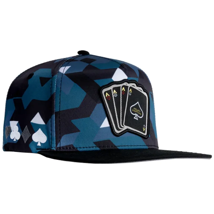 Gorra JC HATS Poker Camo Aqua