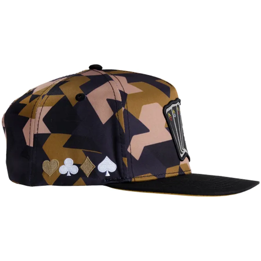 Gorra JC HATS Poker Camo Brown