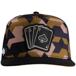 Gorra JC HATS Poker Camo Brown