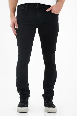 Jean negro super skinny para hombre