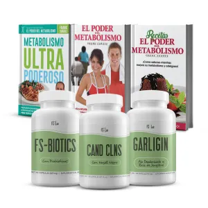 KIT CAND CLNS CON 3 LIBROS (EL #1 DE FRANK) EL PODER DEL METABOLISMO, RECETAS EL PODER DEL METABOLISMO Y METABOLISMO ULTRAPODEROSO