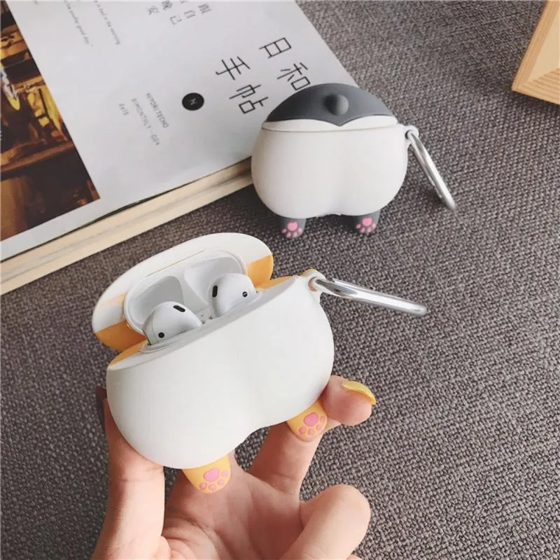 Popular Creative Cartoon Earphone Protective Case Hip Closure Anti Loss Earphone Skin Case For AirPods 1/2 Pro - US Fast Shipping