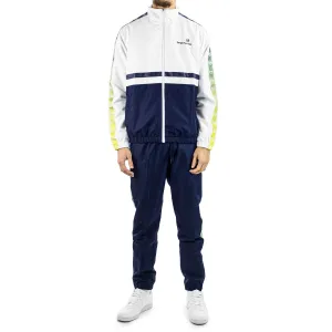 Sergio Tacchini Gradiente Tracksuit Jogging Anzug 40544-255 - dunkelblau-weiss-gelb